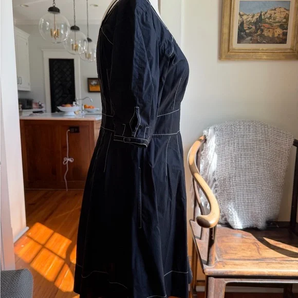 10 Crosby Derek Lam Black Dress - Picture 3 of 8